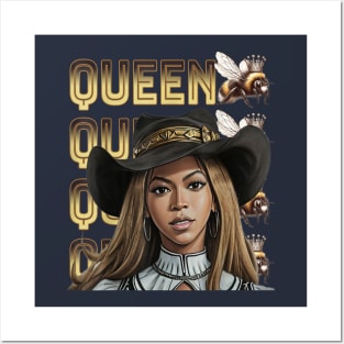 Queen B Cowboy 3 Posters and Art